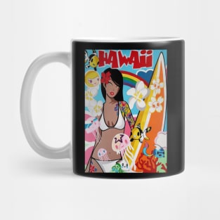 Hawaiian bikini girl fantasy painting Mug